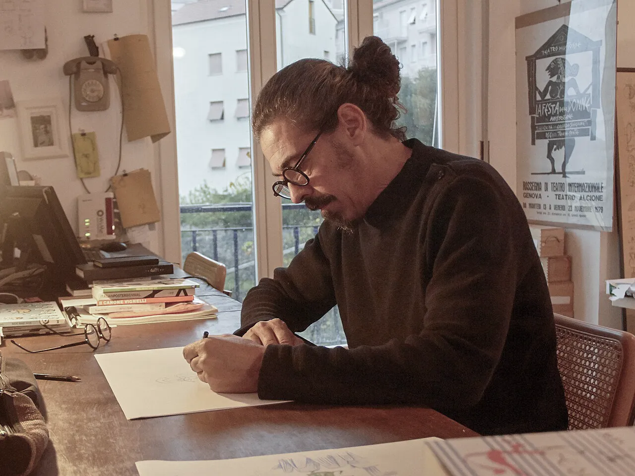 Sergio Olivotti a lavoro